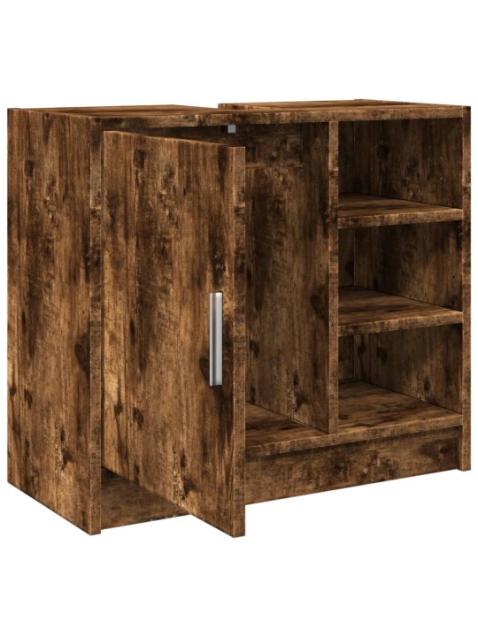 Skříňka pod umyvadlo kouřový dub 63x29x55 cm kompozitní dřevo