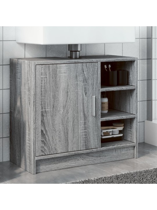Skříňka pod umyvadlo šedá sonoma 63x29x55 cm kompozitní dřevo