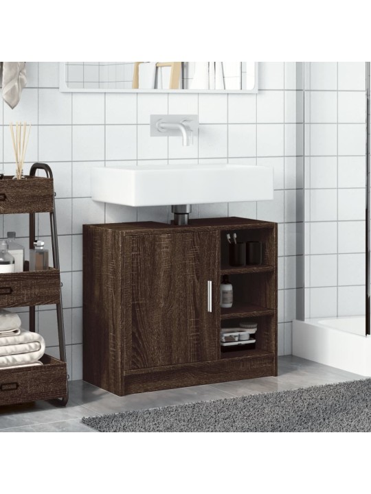 Skříňka pod umyvadlo hnědý dub 63 x 29 x 55 cm kompozitní dřevo