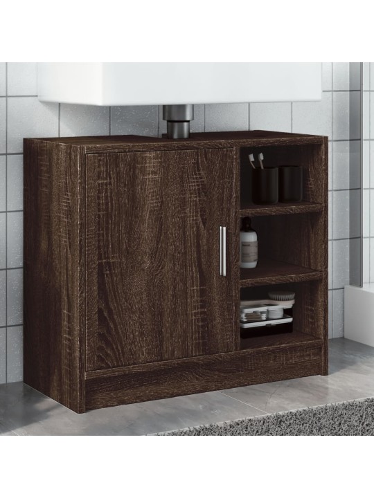 Skříňka pod umyvadlo hnědý dub 63 x 29 x 55 cm kompozitní dřevo