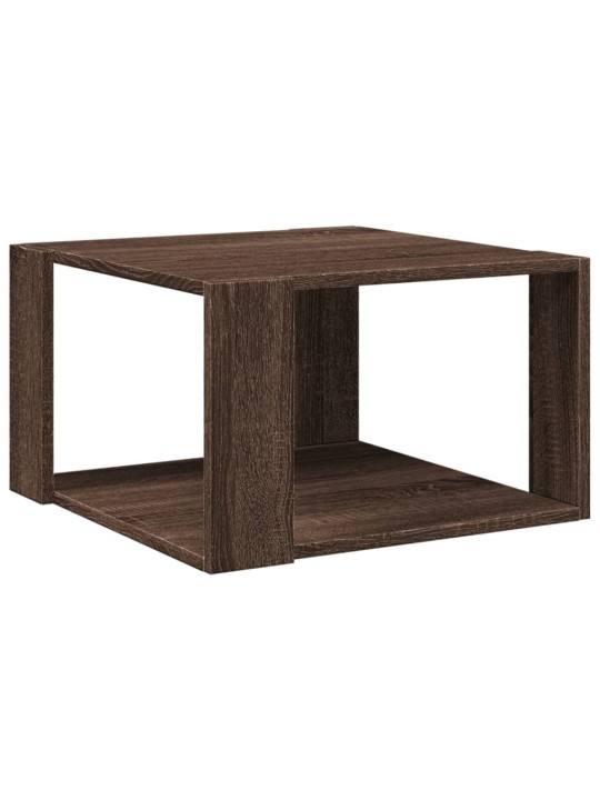 Konferenční stolek hnědý dub 51,5x51,5x30 cm kompozitní dřevo