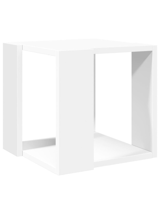 Konferenční stolek bílý 32 x 32 x 30 cm kompozitní dřevo