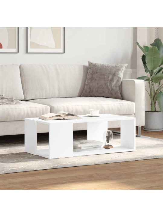 Konferenční stolek bílý 89,5 x 48 x 30 cm kompozitní dřevo