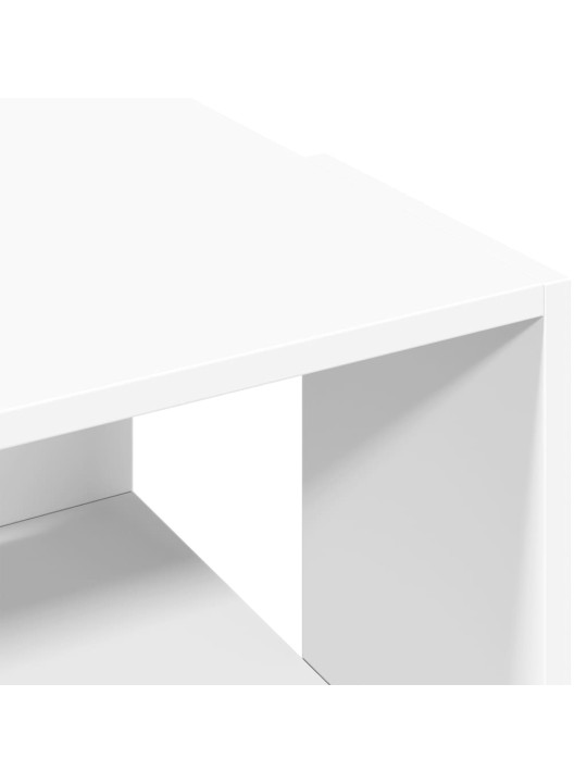 Konferenční stolek bílý 89,5 x 48 x 30 cm kompozitní dřevo