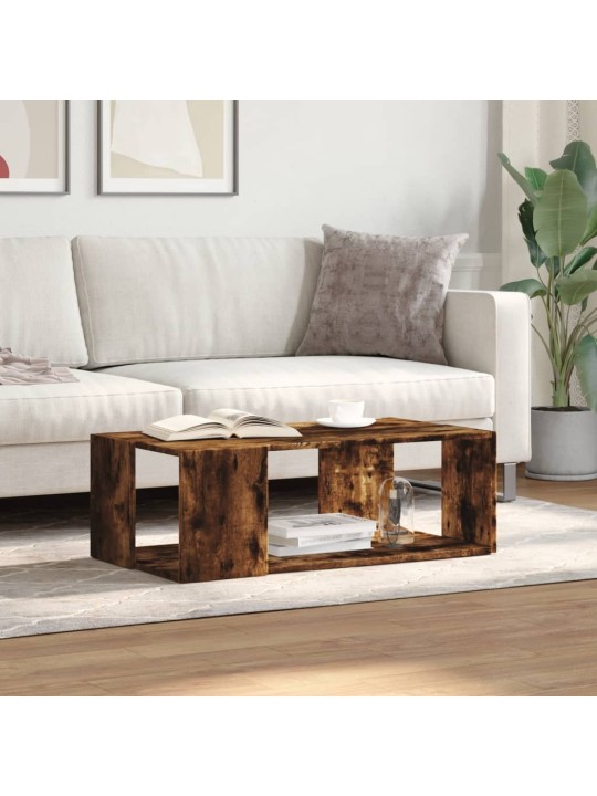 Konferenční stolek kouřový dub 89,5x48x30 cm kompozitní dřevo