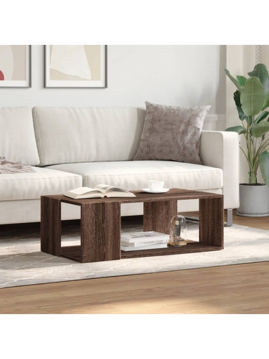 Konferenční stolek hnědý dub 89,5 x 48 x 30 cm kompozitní dřevo