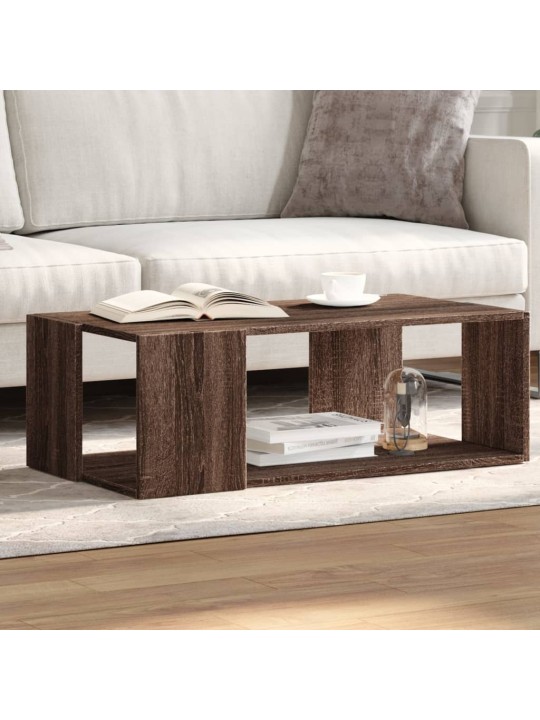Konferenční stolek hnědý dub 89,5 x 48 x 30 cm kompozitní dřevo
