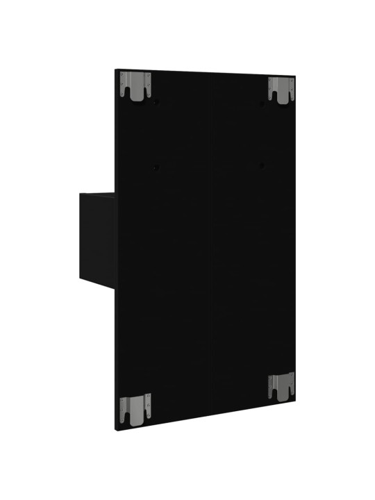 Nástěnné noční stolky s LED osvětlením 2 ks černé
