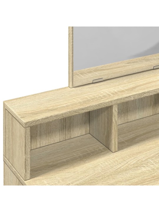 Toaletní stolek se zrcadlem dub sonoma 80 x 41 x 144,5 cm