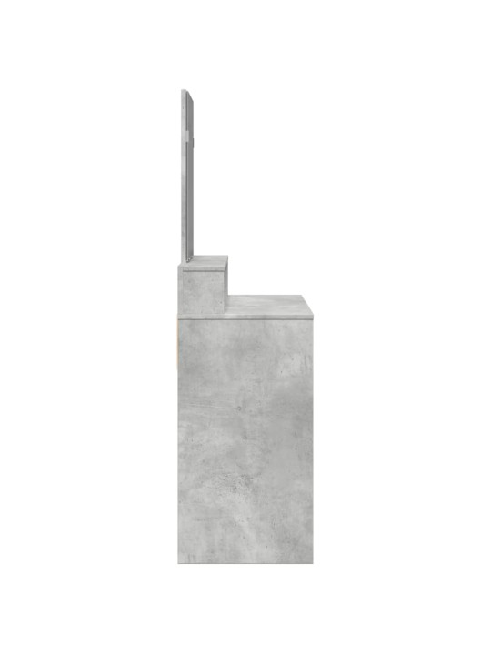 Toaletní stolek se zrcadlem betonově šedý 80 x 41 x 144,5 cm