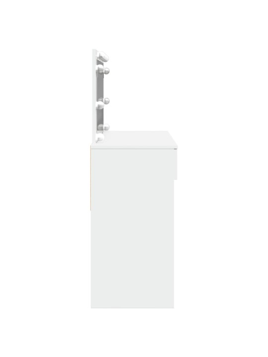 Toaletní stolek s led bílý 100 x 40 x 120 cm