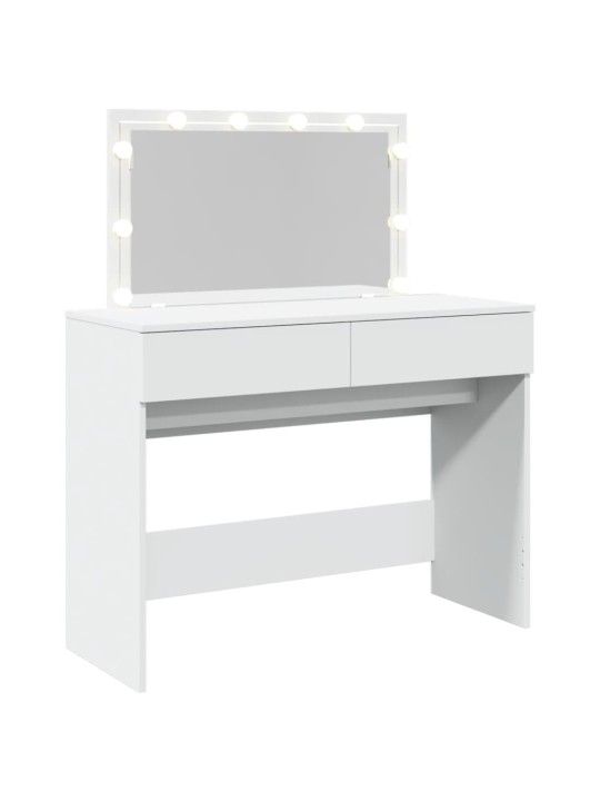 Toaletní stolek s led bílý 100 x 40 x 120 cm