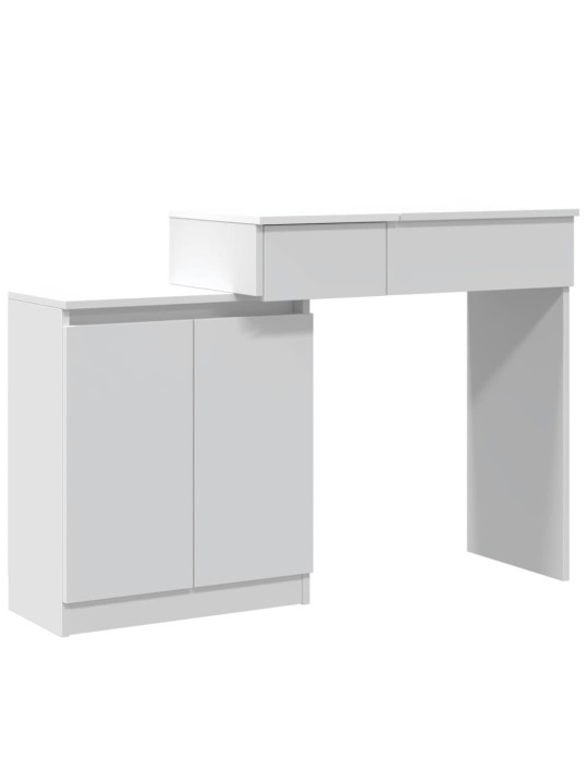 Toaletní stolek s LED bílý 115 x 37 x 110,5 cm