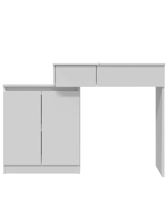 Toaletní stolek s LED bílý 115 x 37 x 110,5 cm