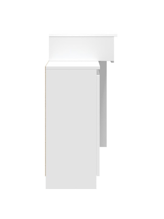 Toaletní stolek s LED bílý 115 x 37 x 110,5 cm