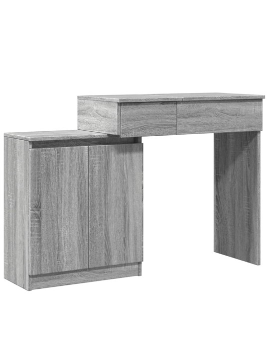 Toaletní stolek s led šedý sonoma 115 x 37 x 110,5 cm