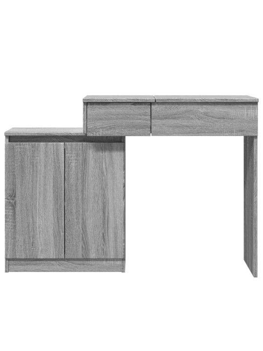 Toaletní stolek s led šedý sonoma 115 x 37 x 110,5 cm