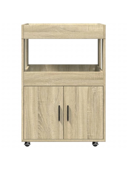 Barový vozík dub sonoma 60 x 39,5 x 89 cm kompozitní dřevo