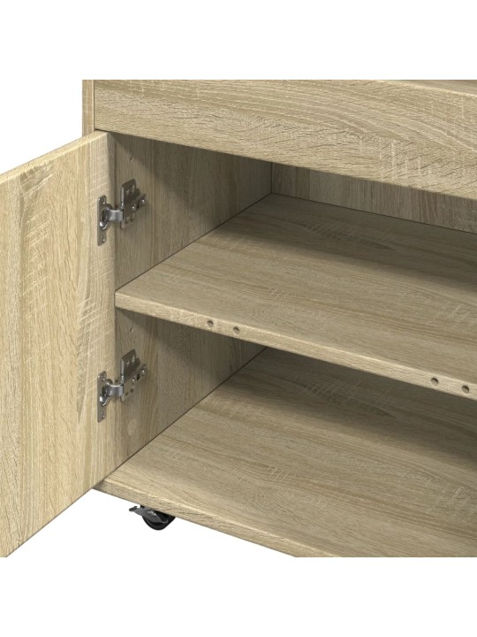 Barový vozík dub sonoma 60 x 39,5 x 89 cm kompozitní dřevo