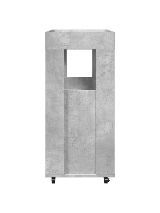 Barový vozík betonově šedý 60 x 39,5 x 89 cm kompozitní dřevo