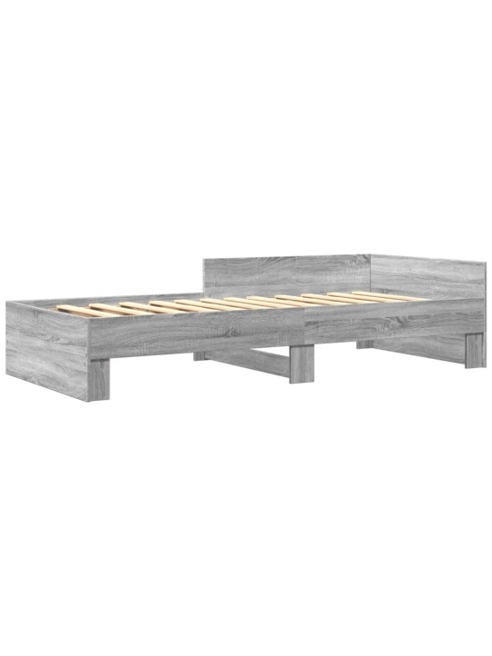 Rám postele šedý sonoma 90 x 200 cm kompozitní dřevo