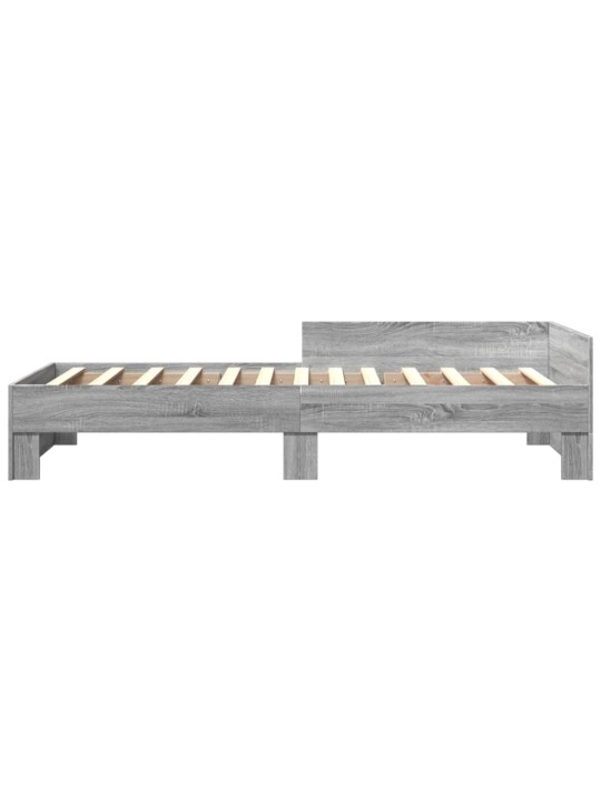 Rám postele šedý sonoma 90 x 190 cm kompozitní dřevo