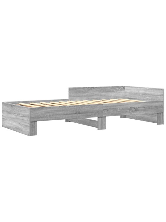 Rám postele šedý sonoma 75 x 190 cm kompozitní dřevo