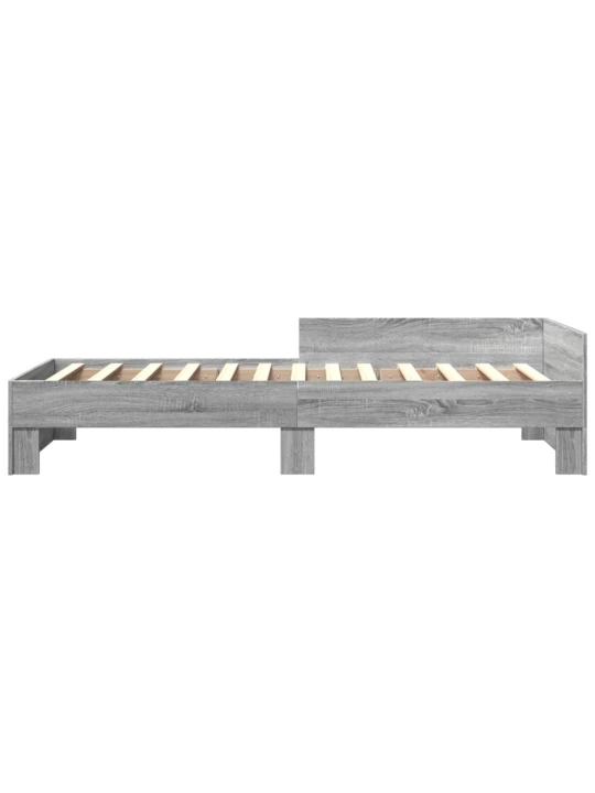 Rám postele šedý sonoma 75 x 190 cm kompozitní dřevo