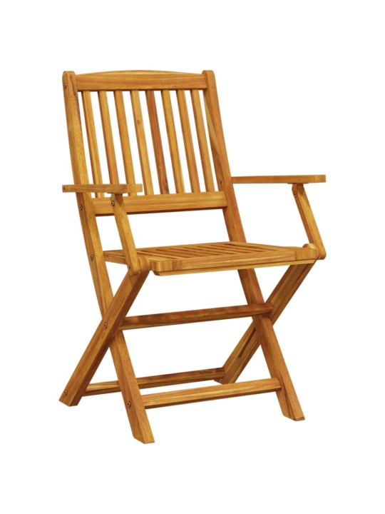 3dílný skládací bistro set masivní akáciové dřevo