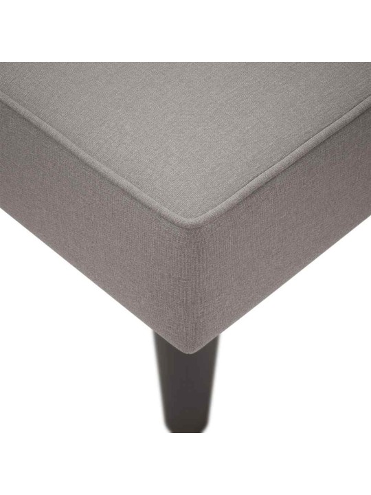 Lenoška s pravou područkou taupe textil