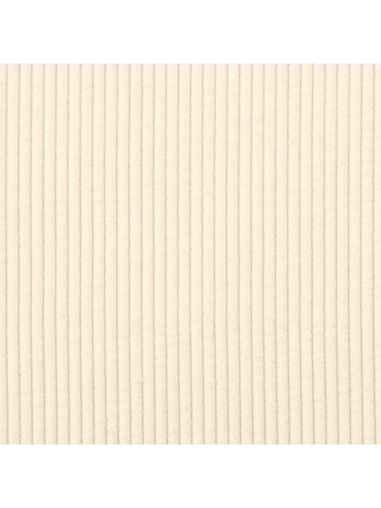 Lenoška s polštářem krémová manšestr textil