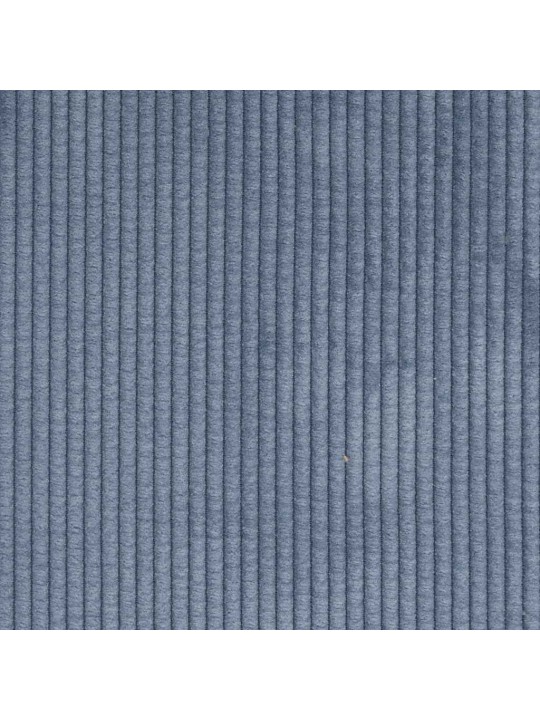 Lenoška s polštářem modrá manšestr textil