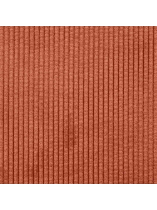 Lenoška s polštářem červená oranžová manšestr textil
