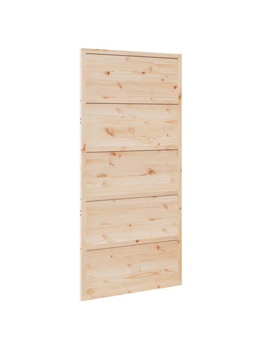 Posuvné dveře 100 x 208 cm masivní borové dřevo