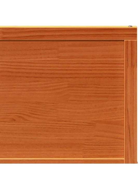 Posuvné dveře voskově hnědé 90 x 208 cm masivní borové dřevo