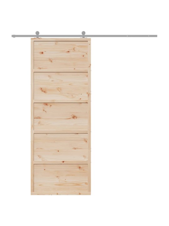 Posuvné dveře 80 x 210 cm masivní borové dřevo
