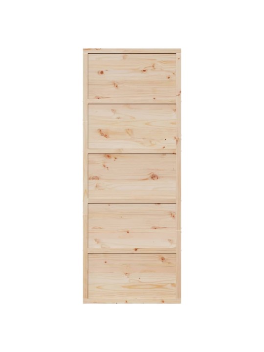 Posuvné dveře 80 x 210 cm masivní borové dřevo