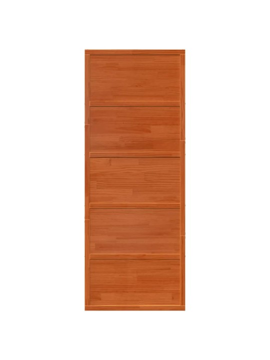 Posuvné dveře voskově hnědé 80 x 208 cm masivní borové dřevo