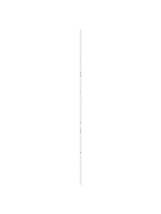 Posuvné dveře bílé 100 x 208 cm masivní borové dřevo