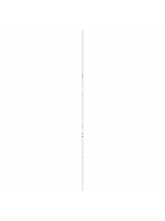 Posuvné dveře bílé 90 x 208 cm masivní borové dřevo