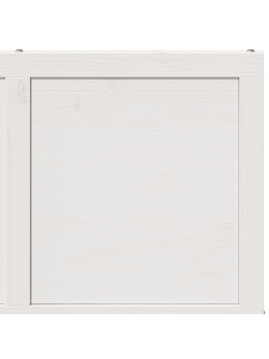 Posuvné dveře bílé 80 x 208 cm masivní borové dřevo