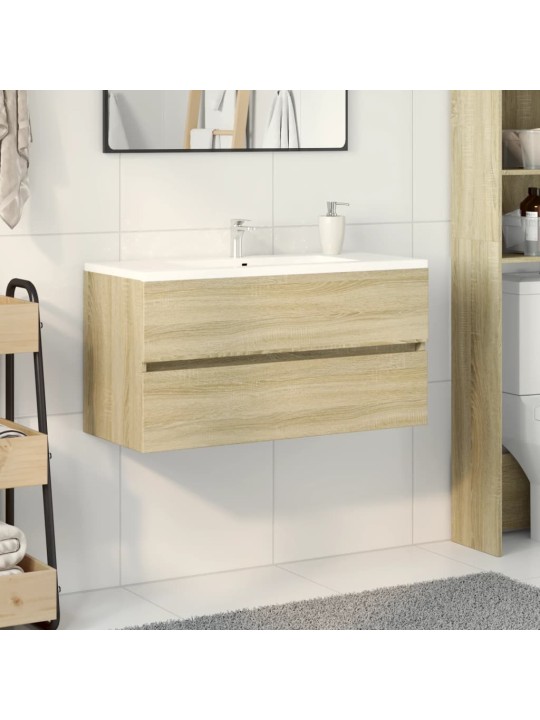 Skříňka pod umyvadlo dub sonoma 90 x 38,5 x 45 cm dřevotříska