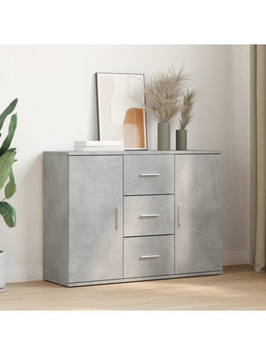Příborník betonově šedý 90,5 x 29,5 x 65 cm kompozitní dřevo