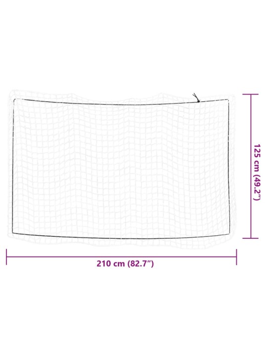 Síť na přívěsný vozík s elastickým lanem bílá 2,1 x 1,25 m pp