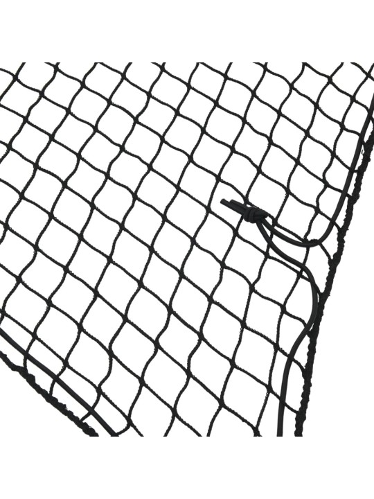 Síť na přívěsný vozík s elastickým lanem černá 2,2 x 1,5 m PP