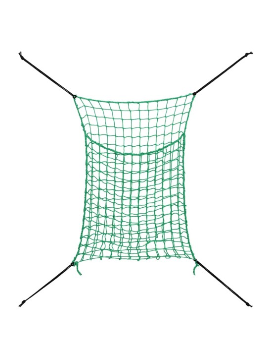 Sítě na seno 2 ks obdélníkové zelené 200 x 120 cm pp