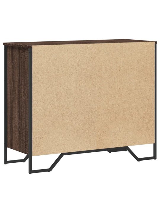 Komoda hnědý dub 91 x 35,5 x 74,5 cm kompozitní dřevo