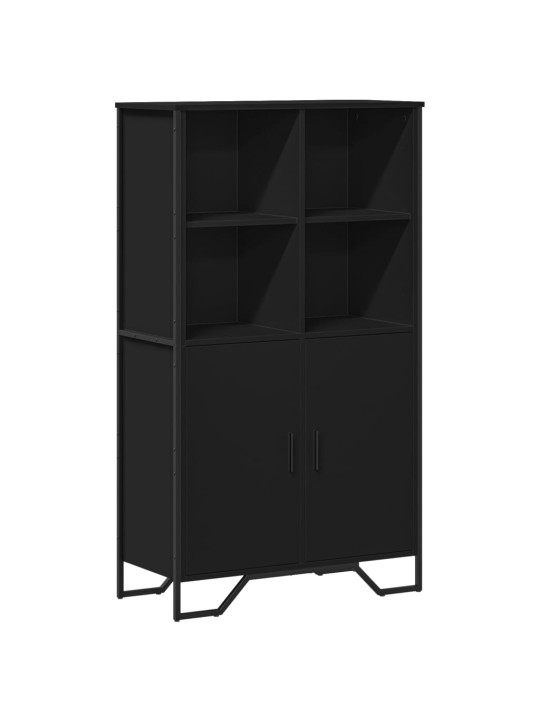 Highboard černý 79,5 x 35,5 x 137,5 cm kompozitní dřevo