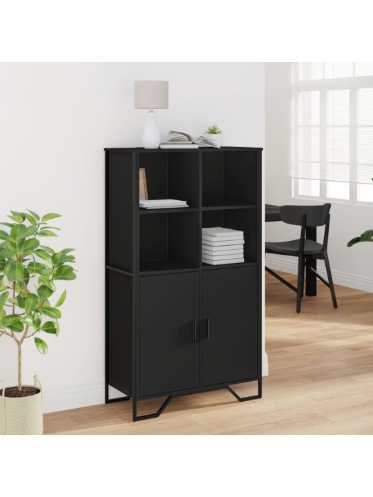 Highboard černý 79,5 x 35,5 x 137,5 cm kompozitní dřevo