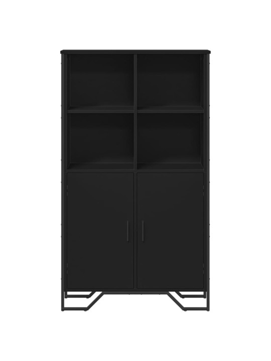 Highboard černý 79,5 x 35,5 x 137,5 cm kompozitní dřevo